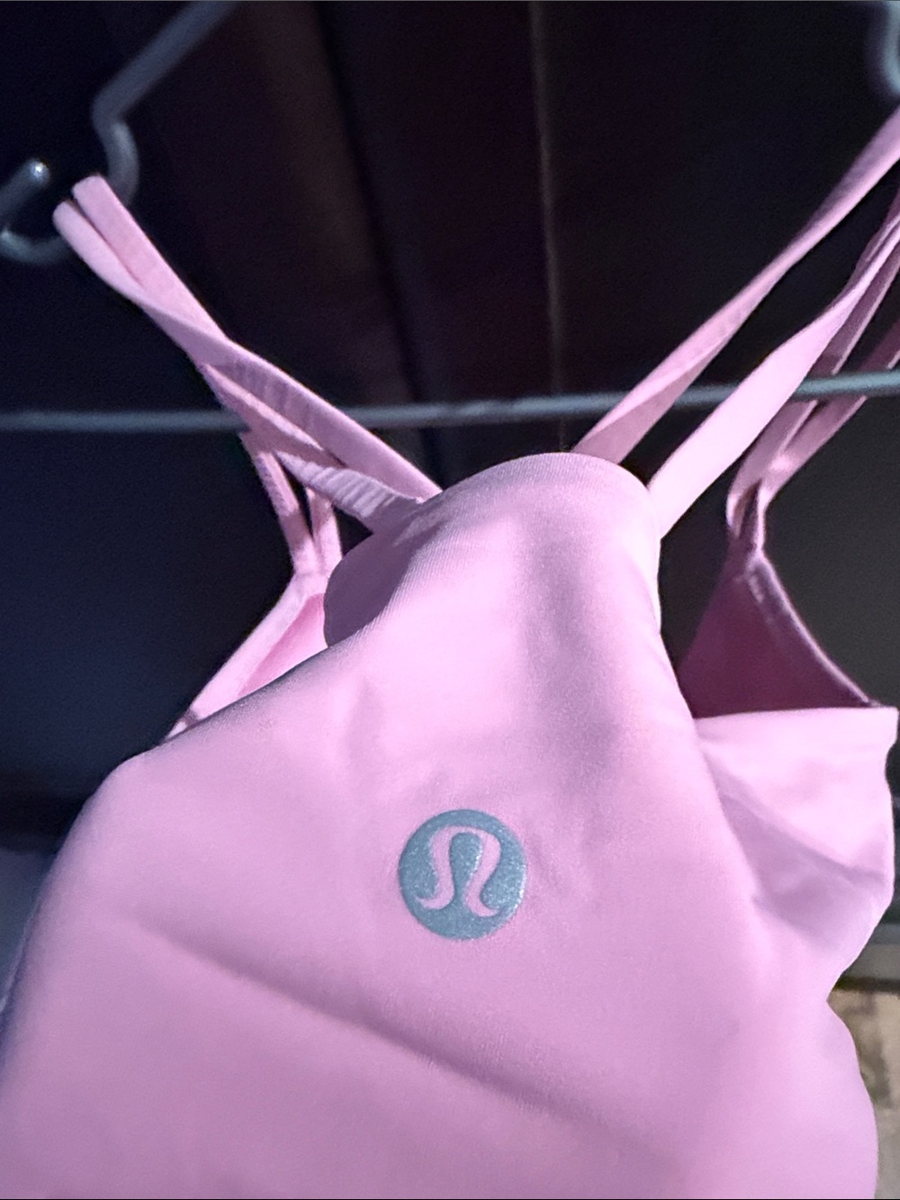 Lululemon Cloud bra longline Pink Strappy Bralette Crop Top - Picture 3 of 4